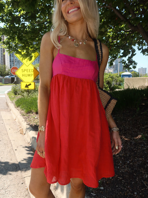 Fun in the Sun Dress // Red + Pink